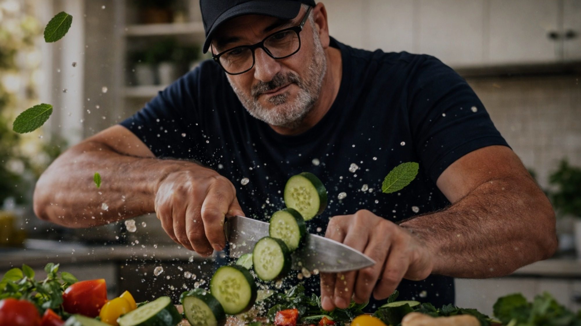 Cocinando, fotografía de Agustín Espinosa